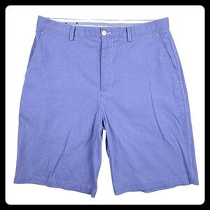 FootJoy Golf Shorts Men 36 Blue 100% Nylon Flat Front Performance 1009030